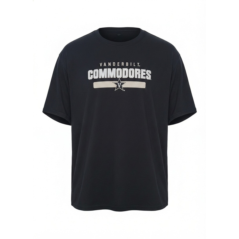 Fanatics Men's Vanderbilt Commodores Black Short Sleeve T Shirt Size 5XL‎